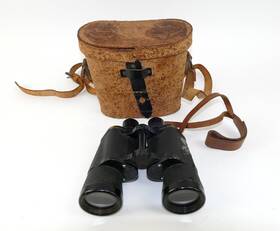 24440 Toko Vintage World War Ii Japanese 7 X 7.1 Binoculars No. With Reticle