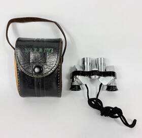 126854 Tower Aog Japan Mini Binoculars 6 X 15 7.5 Opera Glasses With Case Vintage