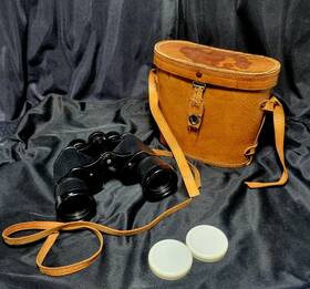 26279 Tower Vintage Binoculars 7x35 Coated Made In Japan Includes Case