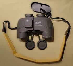 Uw004b Uscamel 10x50 Waterproof Marine Binoculars With Rangefinder Compass - Excellent