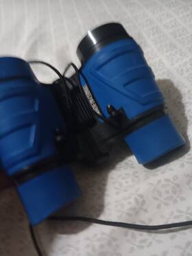 Uxcell 041814124827 Toy Binoculars 4x30 Compact Foldable Dark Blue With Neck Strap
