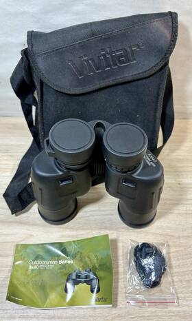0831011 Vivitar Binoculars 8x40 Wa Wide Angle Field 149m/1000m. Sportsman Series-used