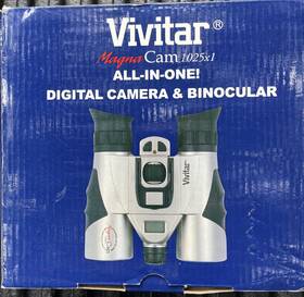 60081 Vivitar All-in-one Digital Camera And Binocular Magna Cam 10x25 Nib Collectible