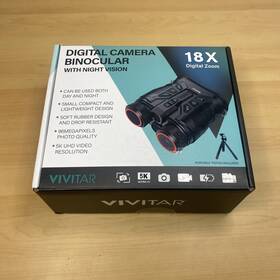 Vivitar Vivcir15-blk Digital Camera Binoculars 18x Zoom With Night Vision Lightly Used