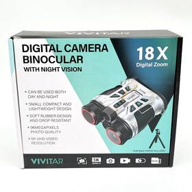Vivcvir15-wtmar Vivitar Digital Camera Binocular With Night Vision 18x Zoom - 5k Ultra Hd