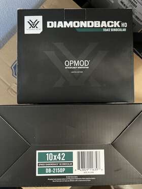 Db-215-op Vortex Brand New Opmod Diamondback Binoculars Wolf Gray Hd 10x42