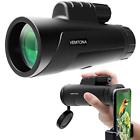Vtn-us-0022-lc Vemtona Monocular Telescope Hd Compact Scope With Phone Clip Waterproof