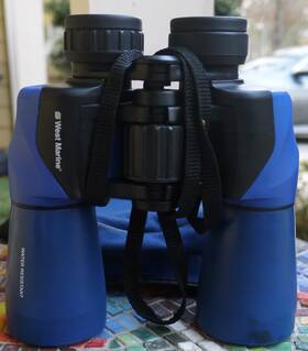 81108 West Marine Binoculars 7x50 Waterproof Nitrogen Field 6.6 350ft/1000 Yards Vgc