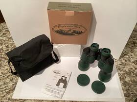 000m8y Woodland Creek Green Binoculars 10x50 Be Outdoor Ready With Bag And Cover