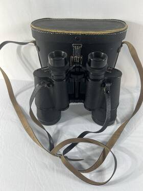 T-64743 Yamatar Vintage Binoculars 7x50 Flyweight 1000yds 372ft Coated Optics With Case