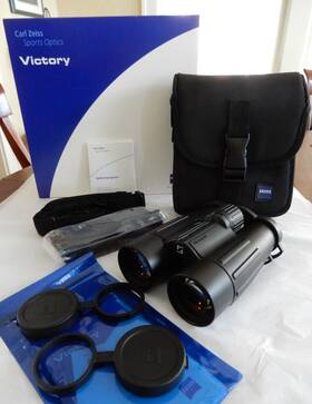 3160136 Zeiss Victory 10x42 T Fl Binoculars With Case/covers/manual/straps/box Germany Euc
