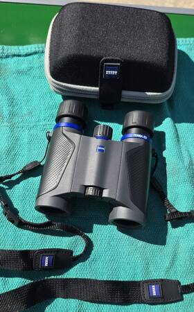 522502-9901-000 Zeiss Terra Ed 8x25 Pocket Binoculars - Grey/black With Carry Case And Strap