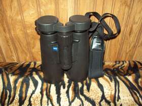 524512 Zeiss Conquest 12x45 Bt Binoculars Orig. Strap Rain Guard All Ex. Cond