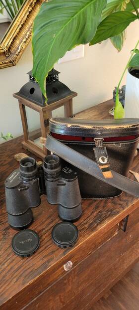 48577 Zenith 7x50 Fully Coated Optics Porro Prism Full-size Binoculars With Case And Caps