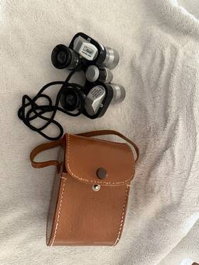 7921 Zenith Vintage 7x25 Wide Angle Binoculars Coated Lens With Case No.7821