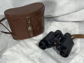 3503 Zeus Wwii Binoculars Ksc 8x30 No. Made In Occupied Japan With Case