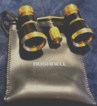 Bushnell Black & Gold Concerts Sports Glasses 3 X 25 Binoculars W/leather Pouch. Fixed Price $12.00.