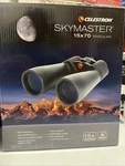 New Celestron Skymaster 15X70MM Astronomy Binoculars W/accessories. Fixed Price $90.00.