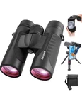 Adasion 12X42 Binoculars With Phone Adapter - Black. Fixed Price $45.00.