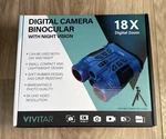 Vivitar Digital Camera Binoculars 18X Zoom Night Vision Accessory Kit Blue Nib. Fixed Price $69.99.