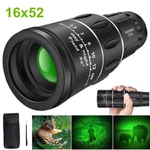 16X52 Dual Focus Monocular Zoom Rubber Armored Telescope For Hunting / Camping. Fixed Price $12.94.