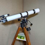 Vixen Custom 80M Vintage Astronomical Refractor Telescope With Wooden Tripod. Fixed Price $425.00.