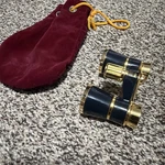 Selsi Opera Glasses Mini Binoculars Black & Gold Theatre With Bag. Fixed Price $25.00.