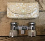 Vintage Selsi Opera Binoculars 2.5X Achromatic Mother Of Pearl With Case. Fixed Price $19.90.
