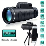80X100 Zoom Optical Hd Lens Monocular Telescope + Tripod Clip For Cell Phone. Fixed Price $19.98.