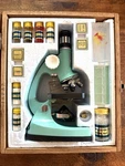 Vintage 1960-70S Tasco 900X Zoom Microscope Set W/chemistry Kit Original Box. Fixed Price $25.00.