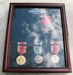 Forgotten WW2 Army Soldier's Case With Medals And Pins Inc Bronze Star. Fixed Price $189.95.