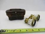 Colmont Mother Of Pearl Opera Glasses, Theater, Binoculars, Case, Antique, Ec. Fixed Price $57.97.