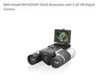 Bell & Howell BH1025HD 10X25 Binoculars + 32GB Micro Sd Card. Fixed Price $54.88.