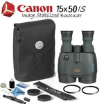 Canon 15X50 Is All-weather Image Stabilized Binocular Starters Bundle. Fixed Price $1299.95.