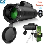 Apexel 40X60 Zoom Monocular Pocket Telescope With Holder For Camping Free Remote. Fixed Price $33.69.