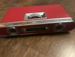 Elite Compact Foldable Opera Glasses Binoculars, Coated Galilean, Red/silver. Fixed Price $15.00.