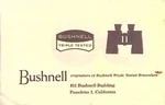 Vintage 1954 Bushnell Binoculars Focusing Instruction Booklet - Triple Tested. Fixed Price $12.00.