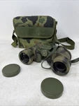 Bushnell Ensign Camo 8X40 Wide Angle Binocularss Rubber Housing, Case, Caps. Fixed Price $39.95.