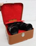 Vtg Scope Binoculars Model 3805 Amber Coated Optics 7X50 376FT 1000YDS W/ Case. Fixed Price $25.00.