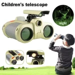Kids Binoculars Toy 4X30 Outdoor Travel Telescope Night Vision Pop-up Led Light. Fixed Price $8.99.