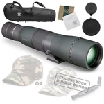 Vortex Optics Razor Hd 22-48X65 Straight Spotting Scope W/ Free Hat & Pen Bundle. Fixed Price $1299.00.