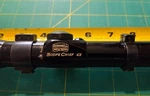 Redfield Jr Vertical Split 1" Sniper Scope Rings With Bushnell 4X Chief. Fixed Price $45.00.