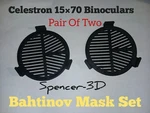 Celestron 15 70 Binoculars Bahtinov Focus Mask Pair Of Two Set. Fixed Price $13.90.