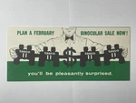 Vintage Original Tasco Binoculars Sales Brochure / Mailer (dates To The 1960S). Fixed Price $8.25.