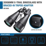 Barska AB10590 X-trail 20X 80MM Lens Binoculars With Premium Case Carry Bag. Fixed Price $204.43.