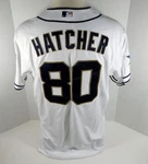 2014 San Diego Padres Justin Hatcher #80 Game Issued White Jersey Jc Patch. Fixed Price $83.99.