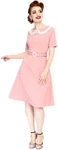 Voodoo Vixen "layered Collar" Two-tone Short Sleeve Swing Dress Rockabilly. Fixed Price $86.86.