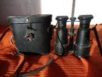Vintage Black Leather 11725 Militaire Binoculars "gieure Paris" W/case & Strap. Fixed Price $89.99.