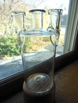 Antique 1800'S Rare Handblown Glass Triple Woulff Chemistry Lab Bottle Vgc. Fixed Price $100.00.