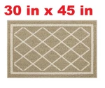 Mohawk Home Diamond Beige Oyster Frost Accent Area Rug 30"X45" Carpet In. Fixed Price $24.95.